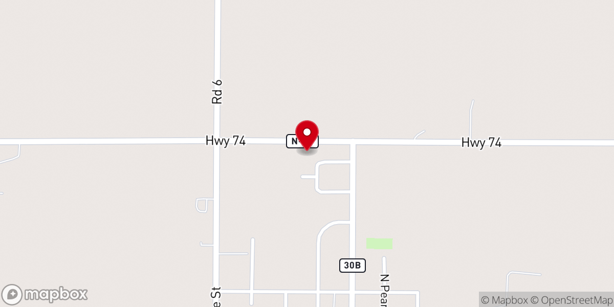 Map showing location of Saint Mary’s Catholic Church, Shickley
