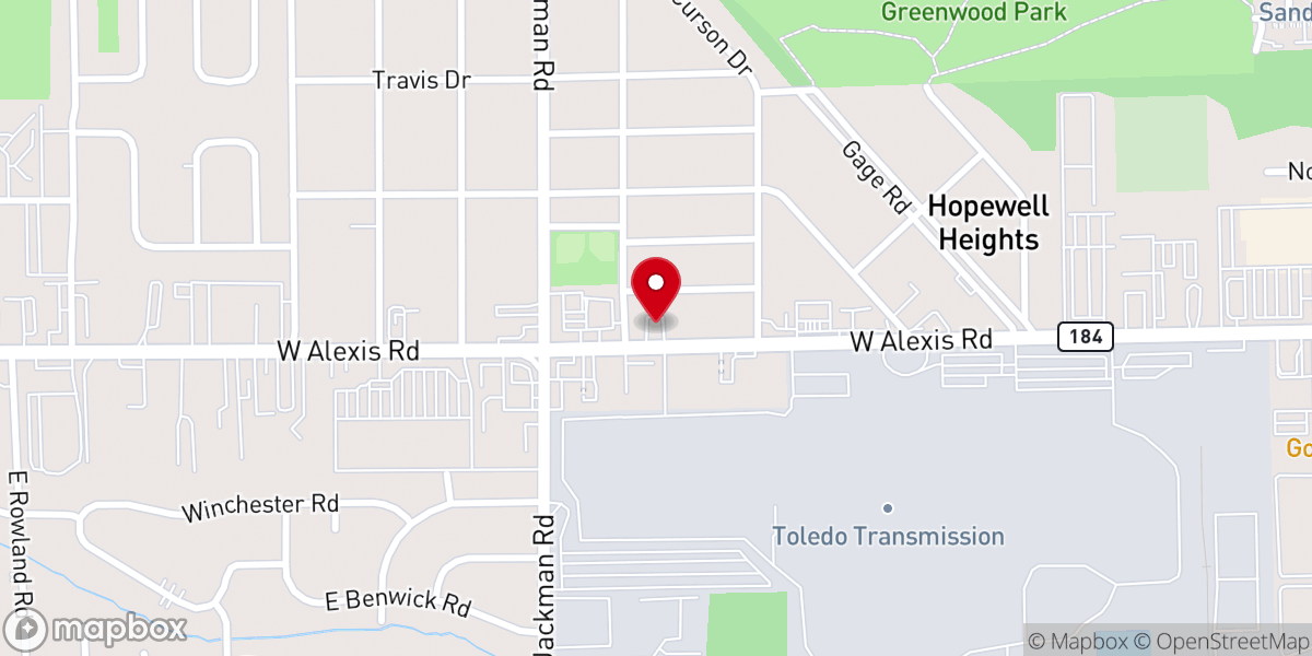 Map showing location of Hopewell Wesleyan Christian Church