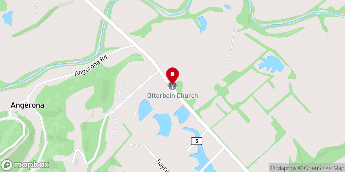 Map showing location of Otterbein Church