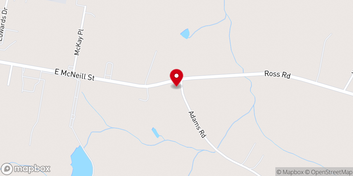 Map showing location of Fellowship Church