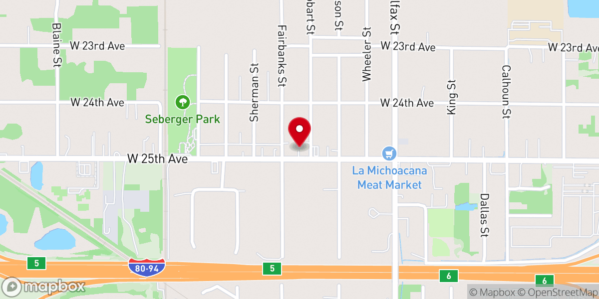 Map showing location of Black Oak Baptist Church