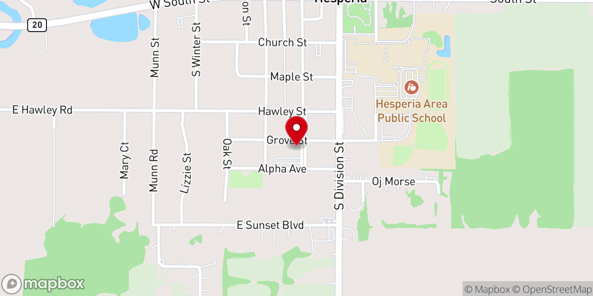 Map showing location of Christ the King Catholic Church