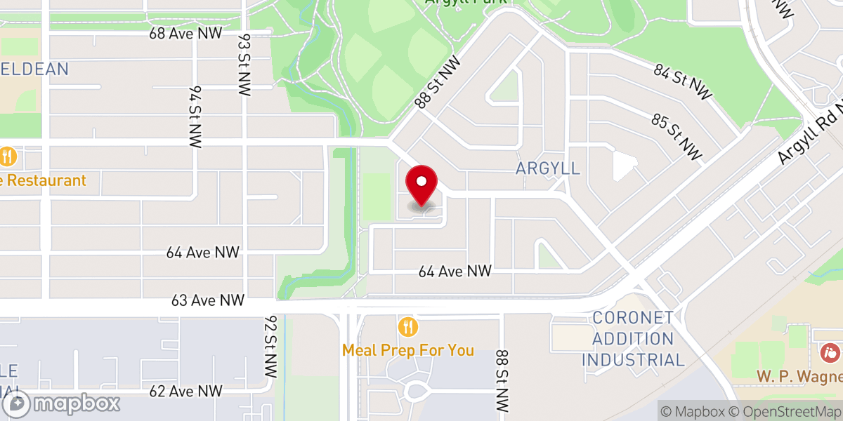 Map showing location of Edmonton Christian Community Church 福音堂