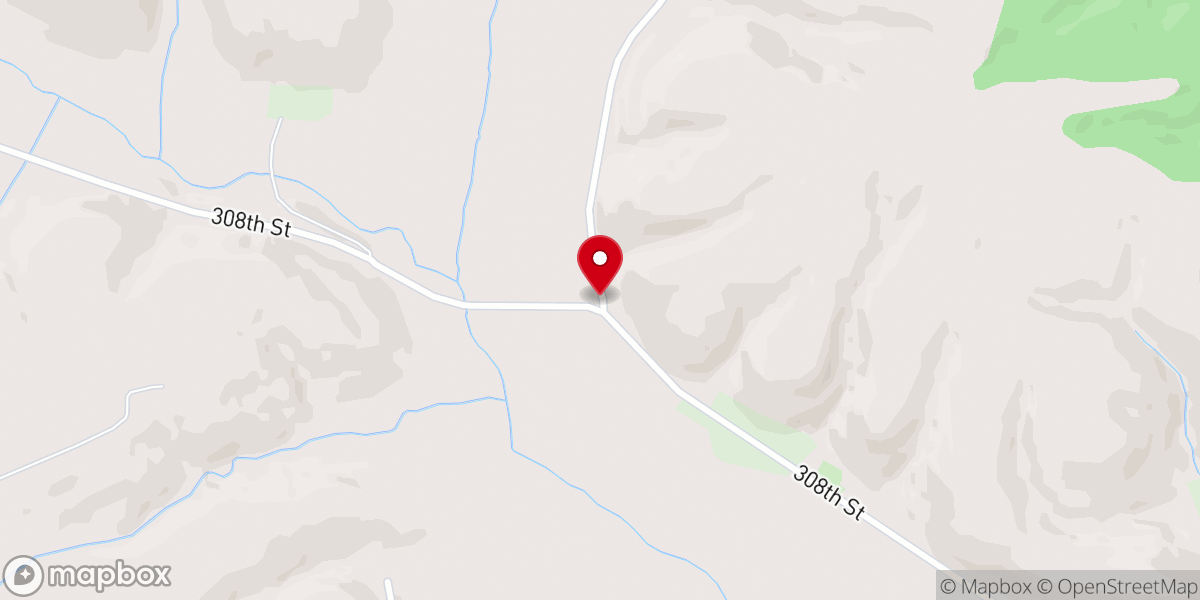Map showing location of Fritz Chapel