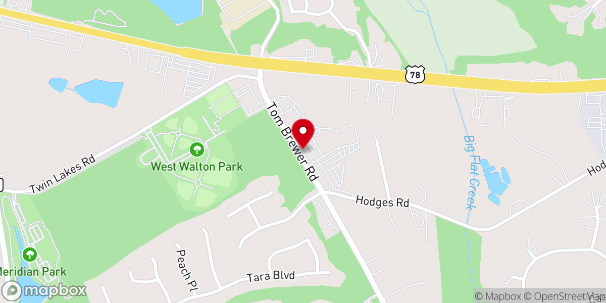 Map showing location of The Ministry Village