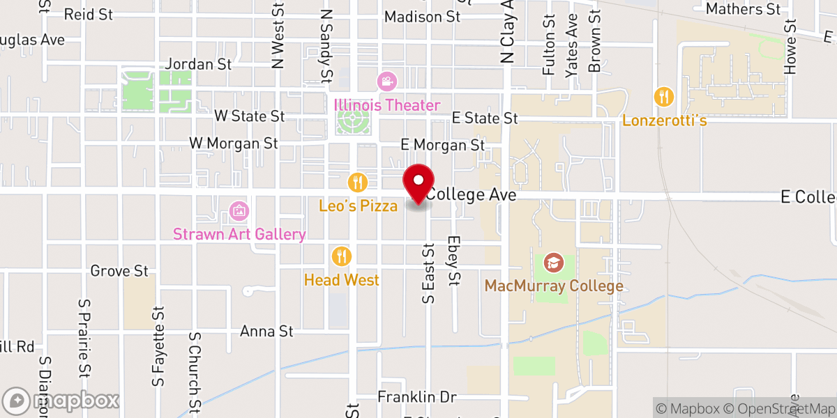 Map showing location of Salem Lutheran Church - Jacksonville
