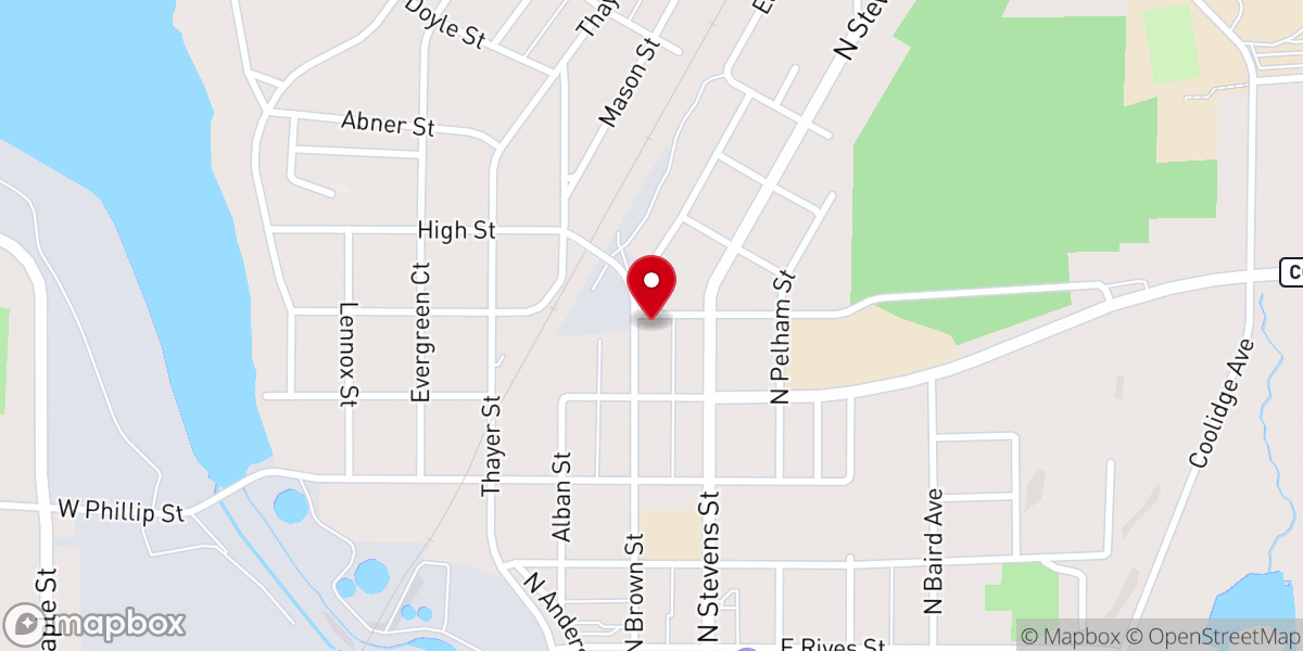 Map showing location of The Nativity Thrift store