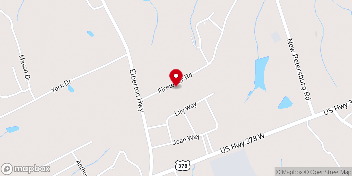 Map showing location of Lincoln County Food Pantry