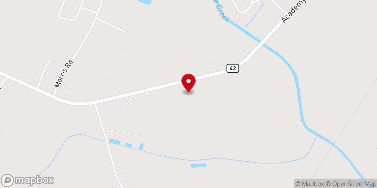 Map showing location of Mercy Church