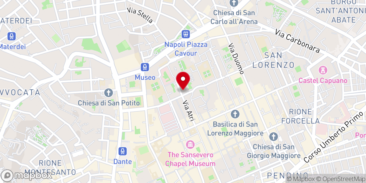 Map showing location of Chiesa di Santa Maria Regina Coeli