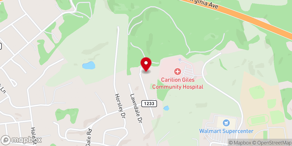 Map showing location of Holy Family Roman Catholic Church