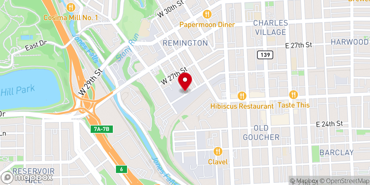 Map showing location of New Liberty Church of God