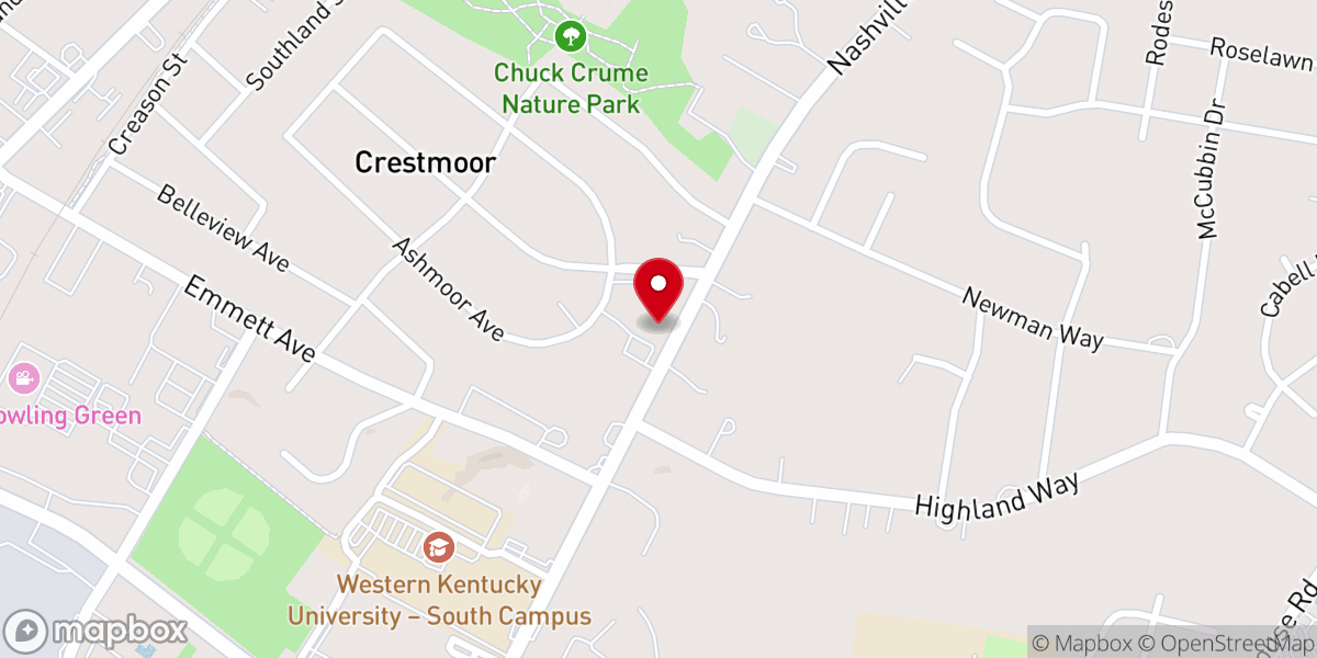 Map showing location of Holy Trinity Lutheran Church