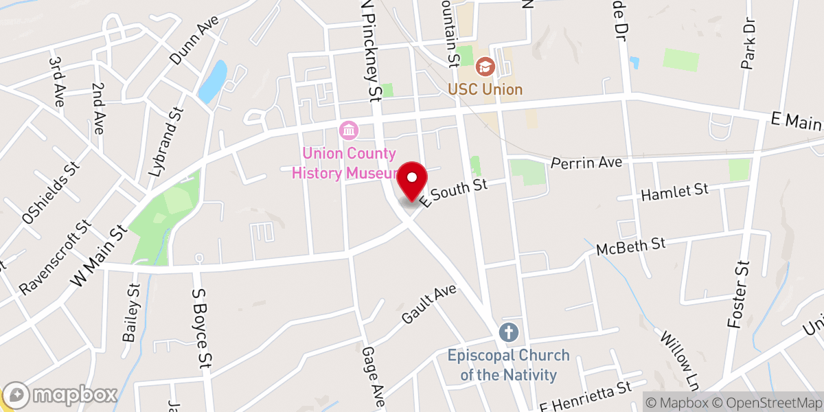 Map showing location of St Augustine Catholic Church