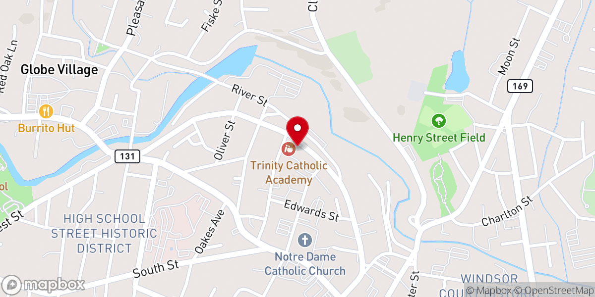 Map showing location of St Marys of SJP2 Parish