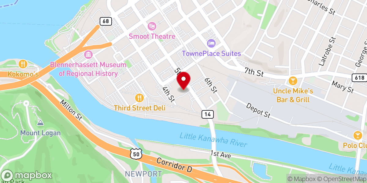 Map showing location of Salvation Army