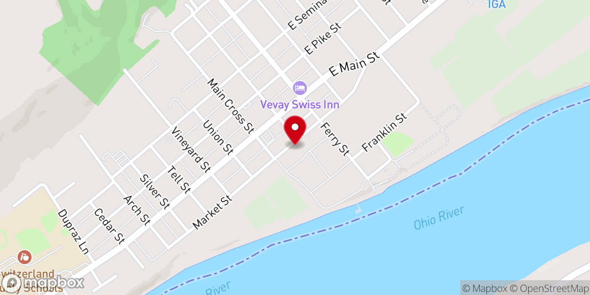Map showing location of Miller Kenneth