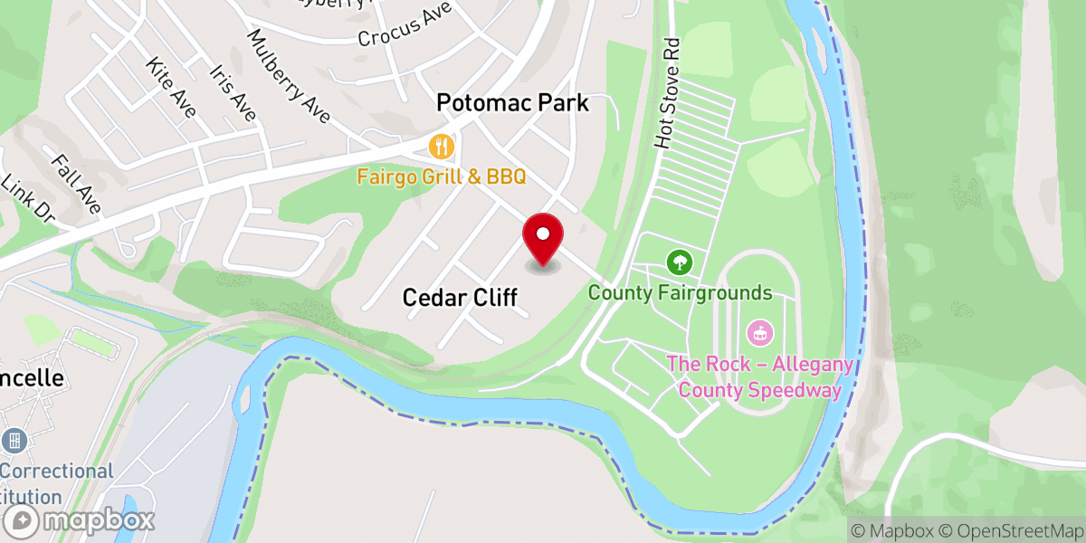 Map showing location of Lighthouse of Hope Church | Cumberland, Maryland (LOHChurch)