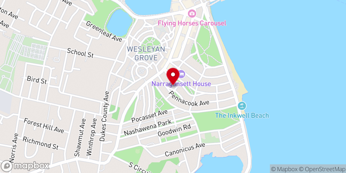 Map showing location of Our Lady Star of the Sea Church