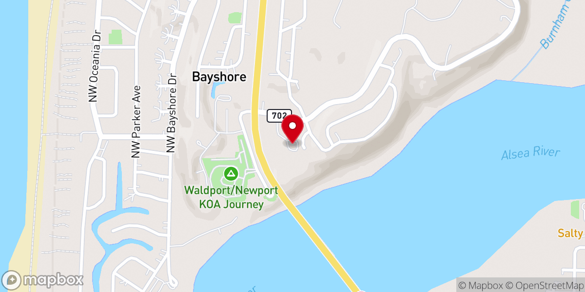 Map showing location of Our Savior Lutheran Church
