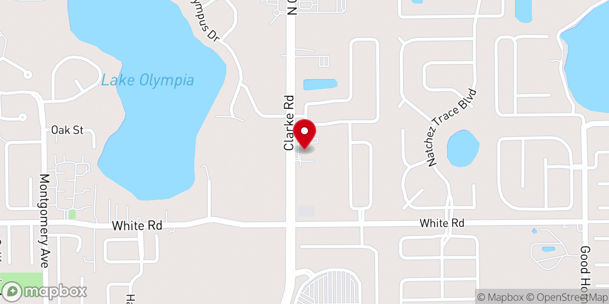 Map showing location of Ocoee Oaks United Methodist Church