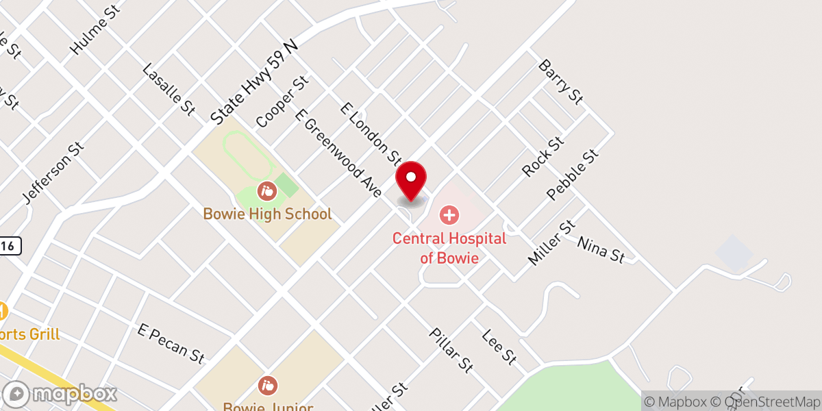 Map showing location of First Christian Church