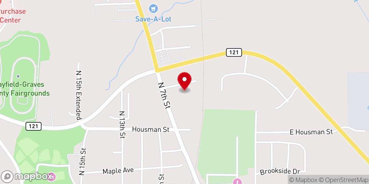 Map showing location of Mercy Road Church