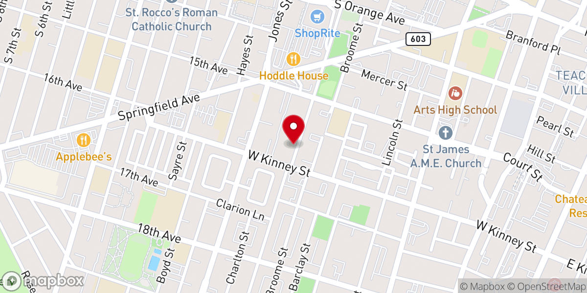 Map showing location of Hub Community Center Inc