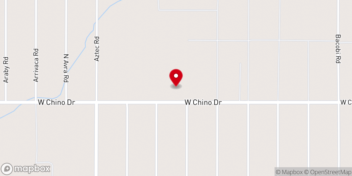 Map showing location of Cowboy Church of Mohave County
