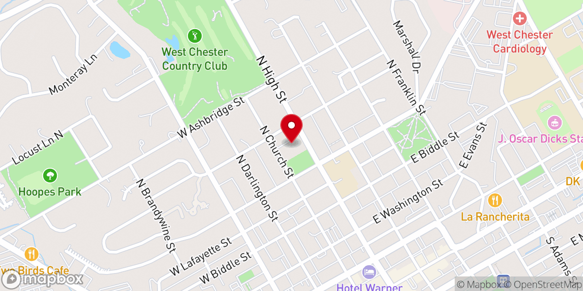 Map showing location of Barclay Park