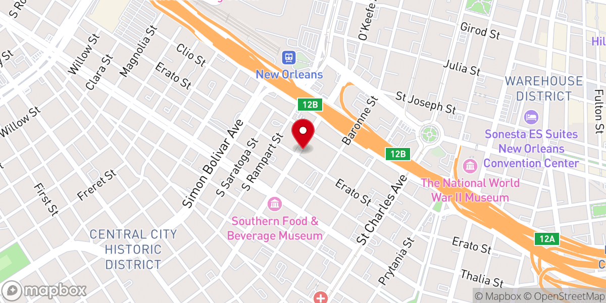 Map showing location of Holy Tabernacle of Faith Church