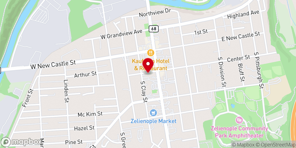 Map showing location of Messiah Bible Church
