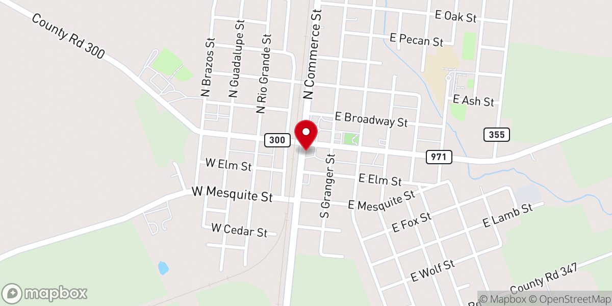 Map showing location of Granger Apostolic Worship Center