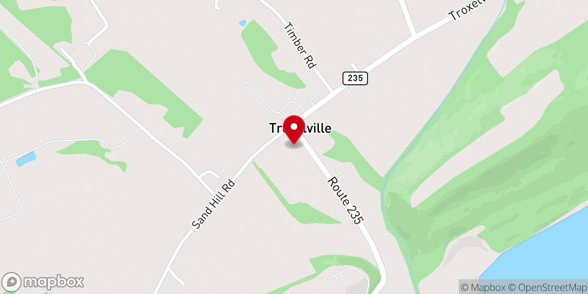 Map showing location of TROXELVILLE COMMUNITY HALL