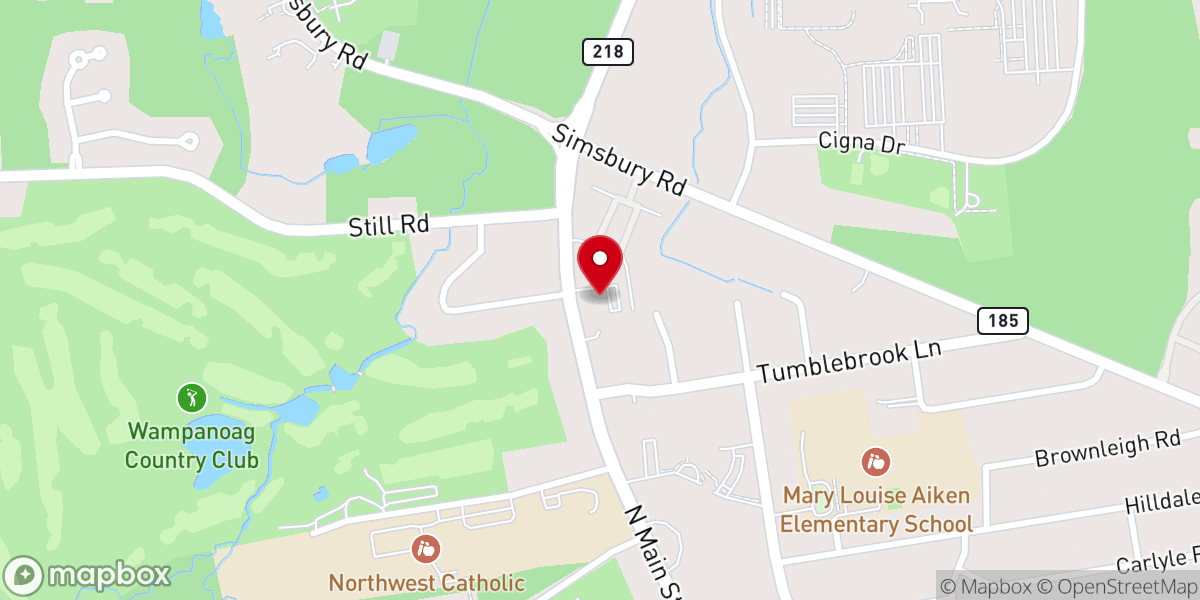 Map showing location of Congregation Agudas Achim