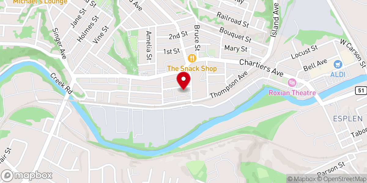 Map showing location of Archangel Gabriel Parish (St. Mary Church)