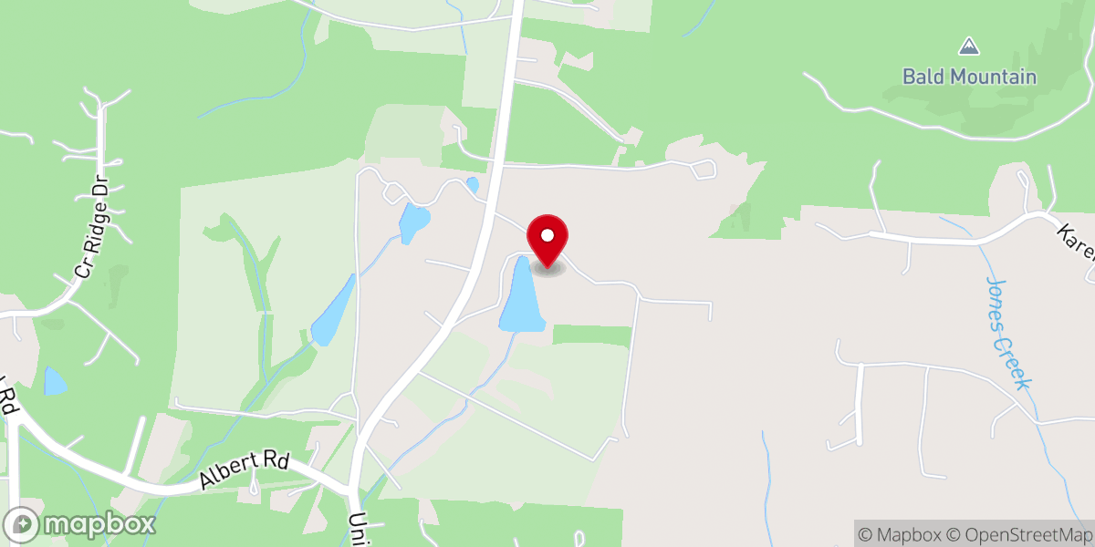 Map showing location of Union Grove Barn