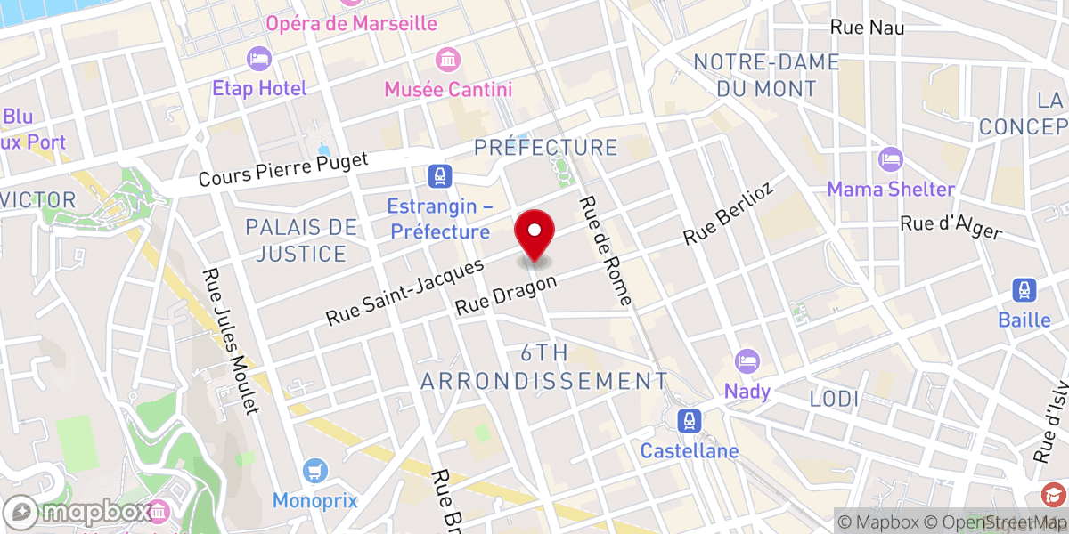 Map showing location of Église catholique melkite Saint-Nicolas-de-Myre à Marseille