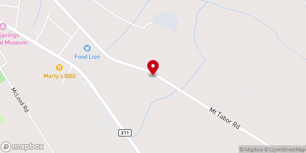 Map showing location of Throne Room Ministries