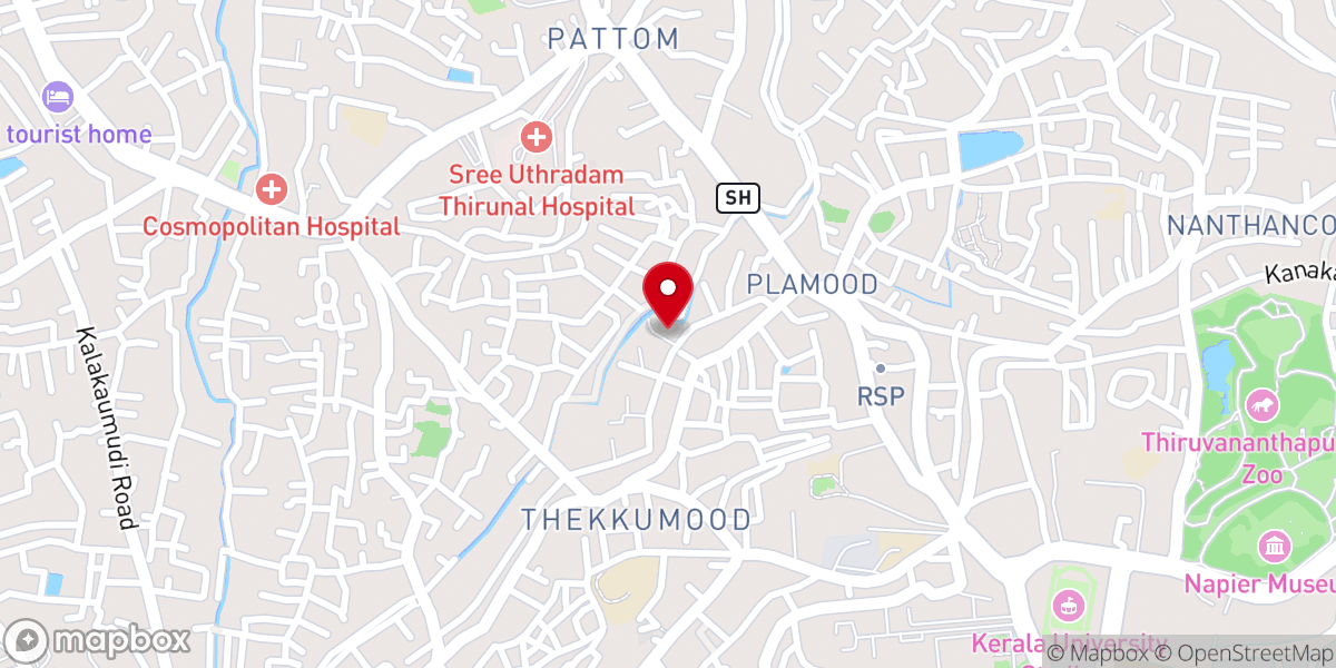 Map showing location of Pentecost Church of God Revival Centre