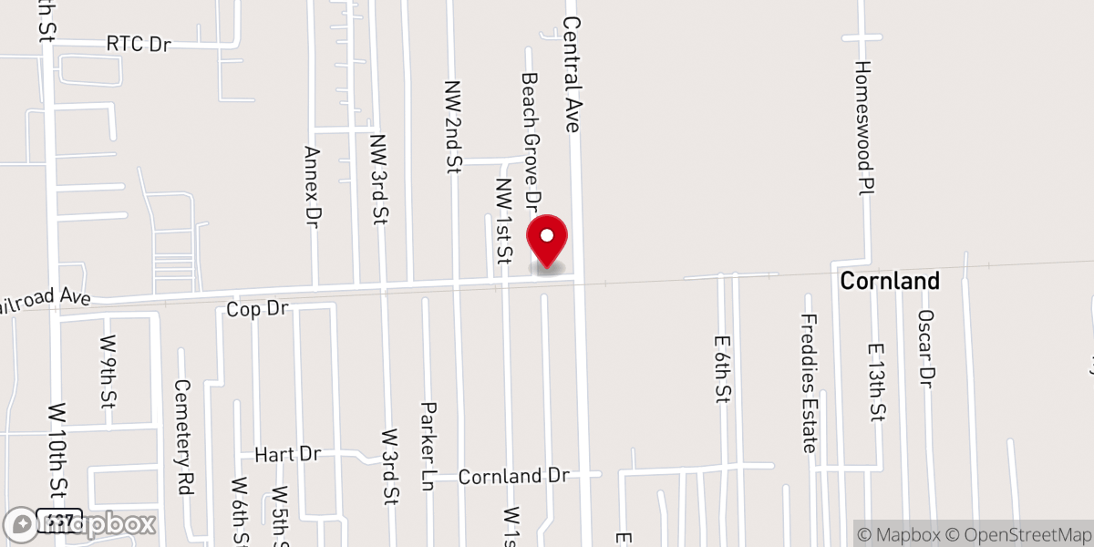 Map showing location of Family Life Center