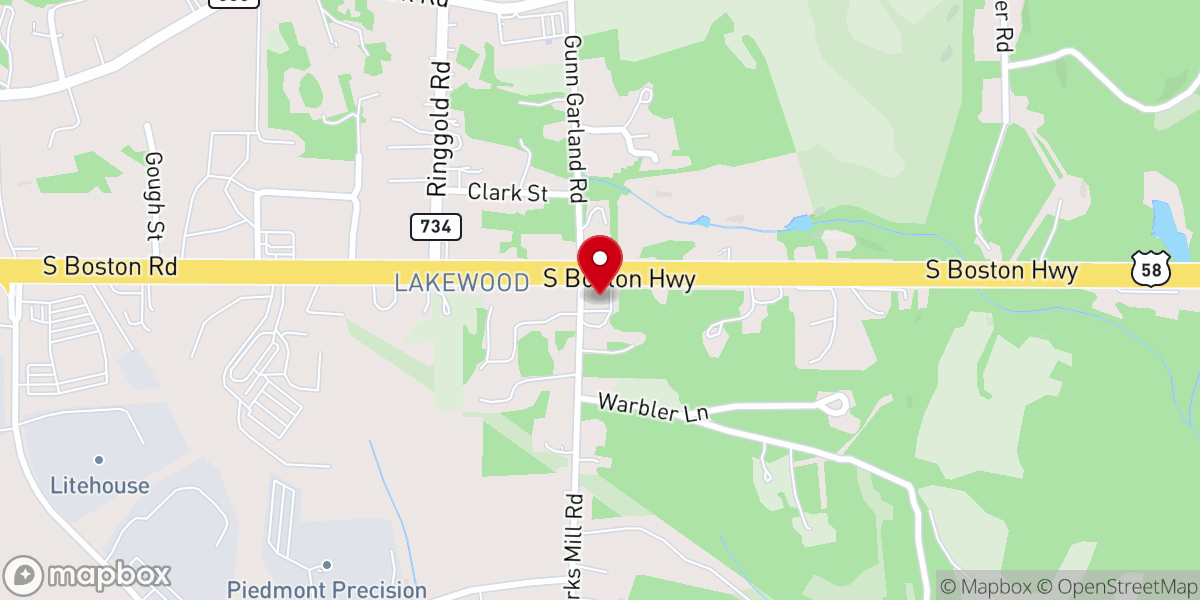 Map showing location of Lakewood Evangelical Methodist