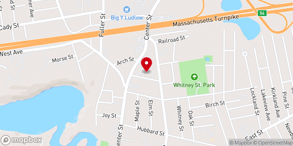 Map showing location of Christ the King Catholic Church