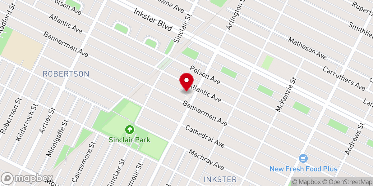 Map showing location of St. Nicholas Ukrainian Catholic Church