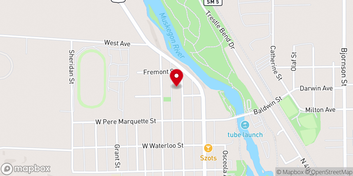 Map showing location of St Mary Catholic Church
