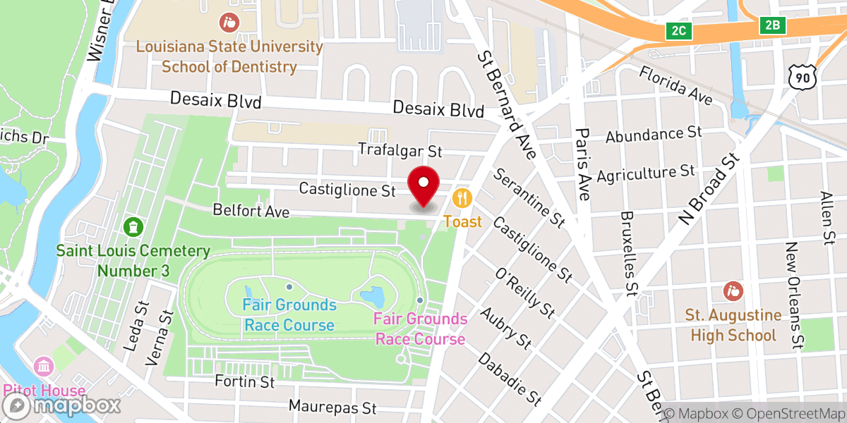 Map showing location of Triumphant Congregational Methodist Church