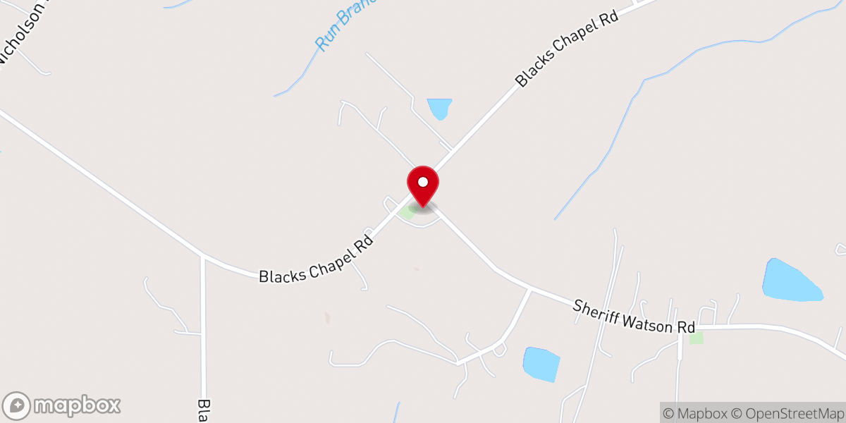 Map showing location of Black Chapel