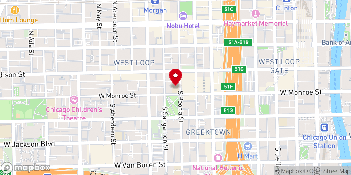 Map showing location of Chicago International Christian Church - Skyline