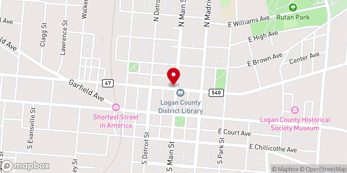 Map showing location of First United Methodist Church