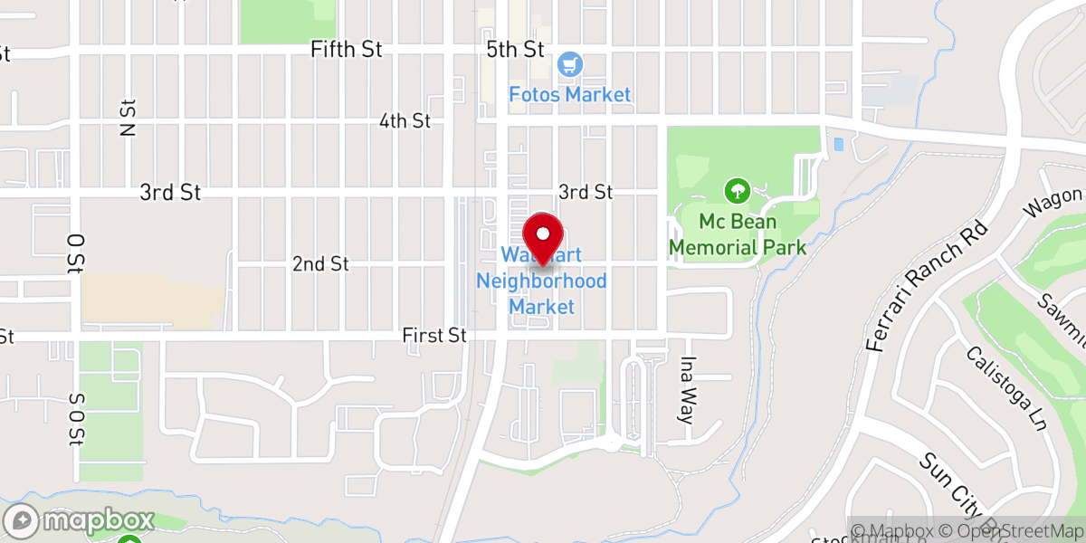 Map showing location of Grace Lutheran Church